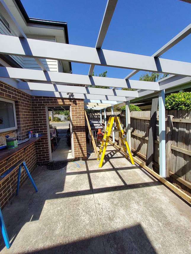 Both pergola zones framed simultaneously, Heidelberg