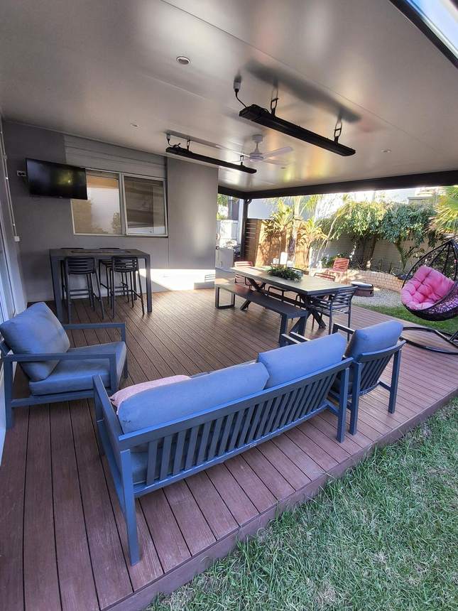 Re-boarded composite deck with breaker board detail — Mulgrave
