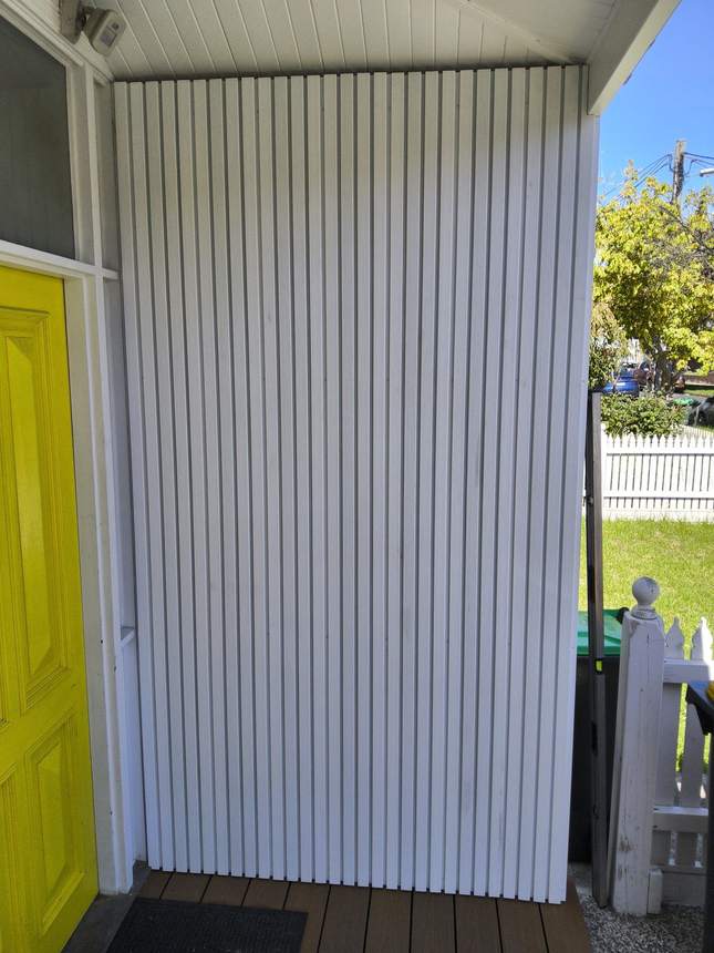 Composite cladding screens in progress — Newport
