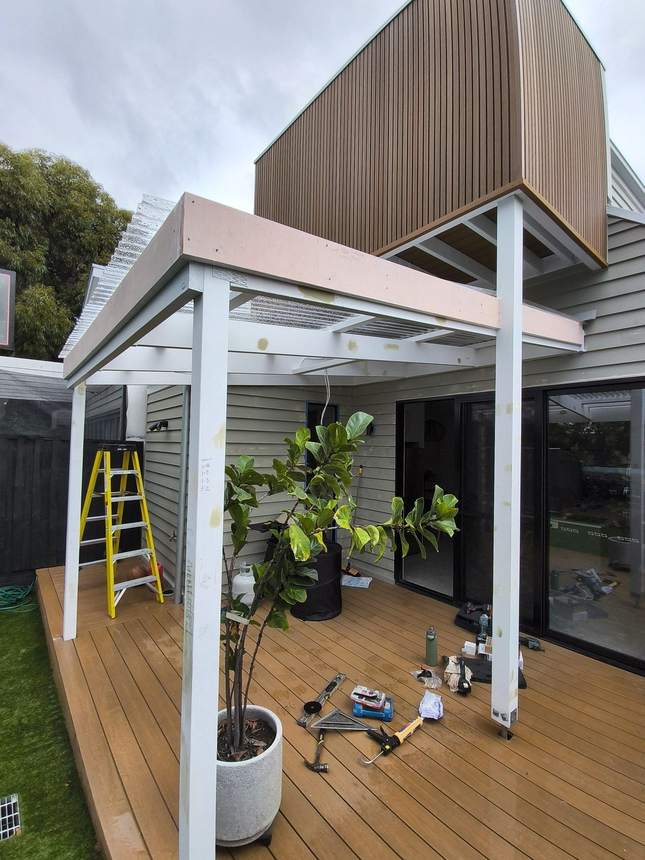 The rescued and completed composite deck — Newport