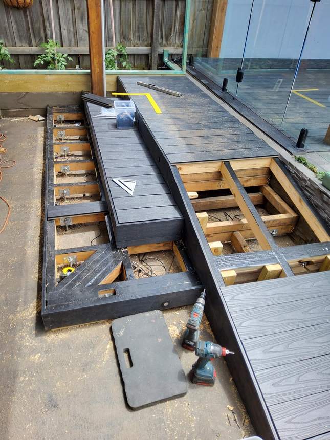 The rebuilt staircase — Pakenham