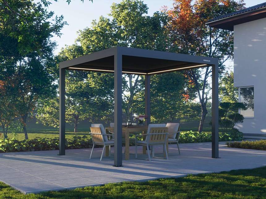 Pergolux Pergola 4 Pro motorised louvred pergola Melbourne