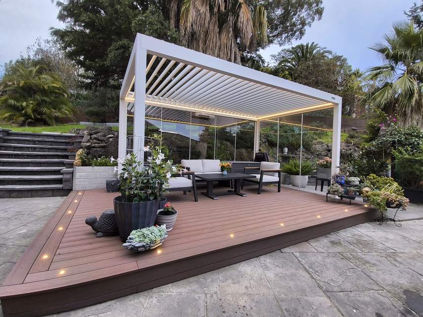 Louvred pergola Templestowe