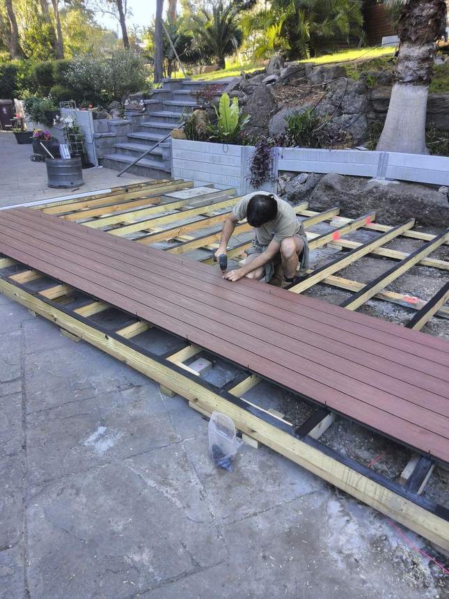 Boards going down — concealed clip system, Templestowe