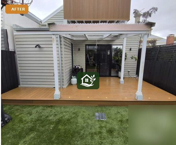 After — composite deck expansion