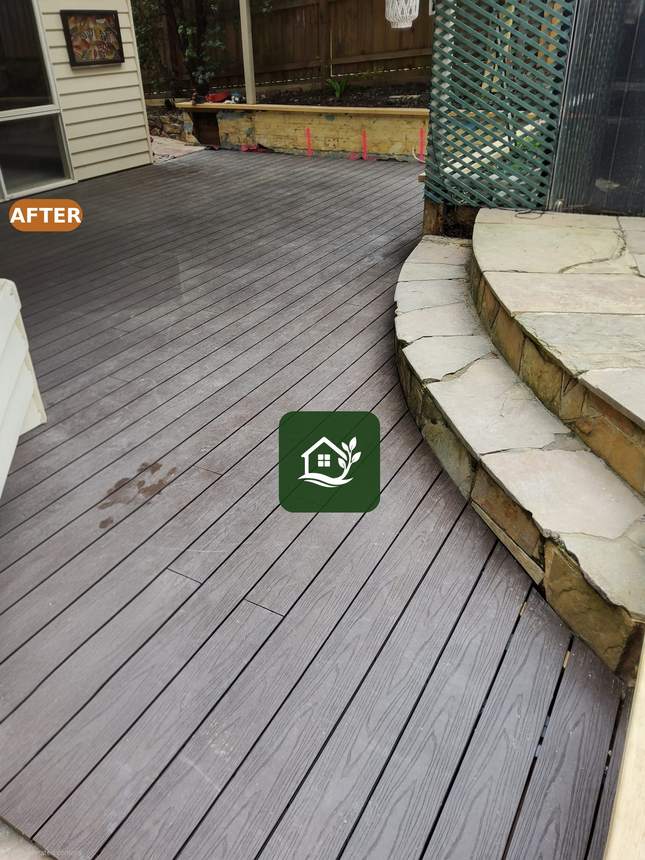 After — new composite deck and pergola