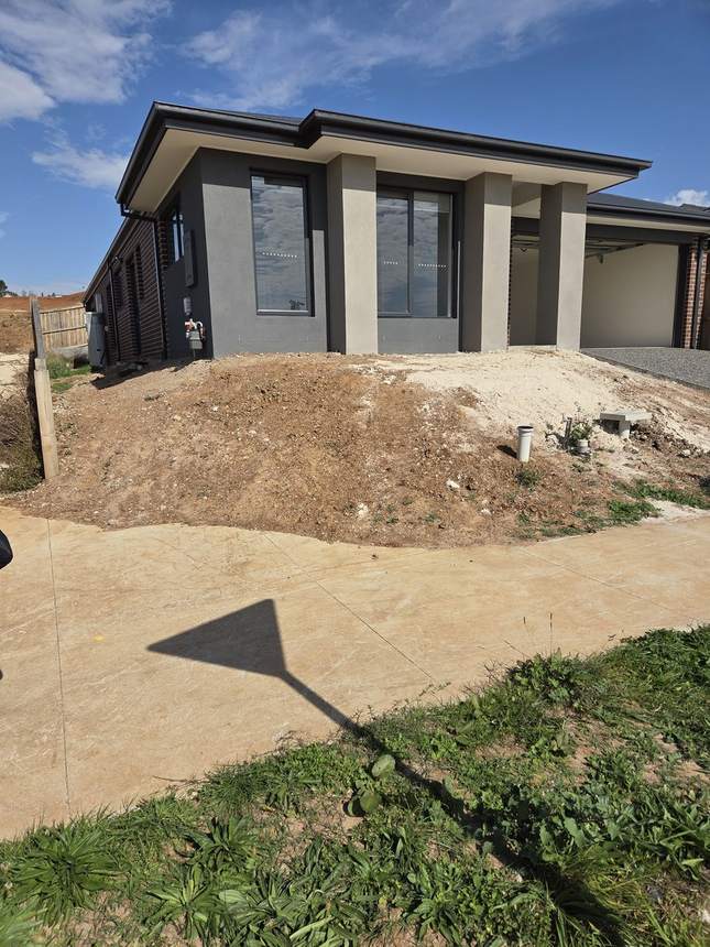 Before — bare front yard