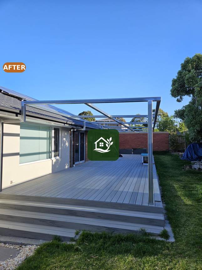 After — new composite deck